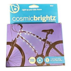 Brightz CosmicBrightz LED Bike Frame Rope Light, 6.5-Foot String, Blue Safety
